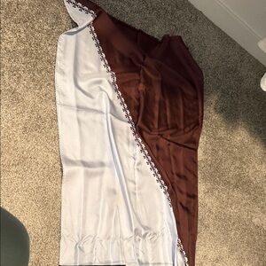 Tory Burch Navy/Brown/baby blue  Scarf